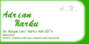 adrian marku business card